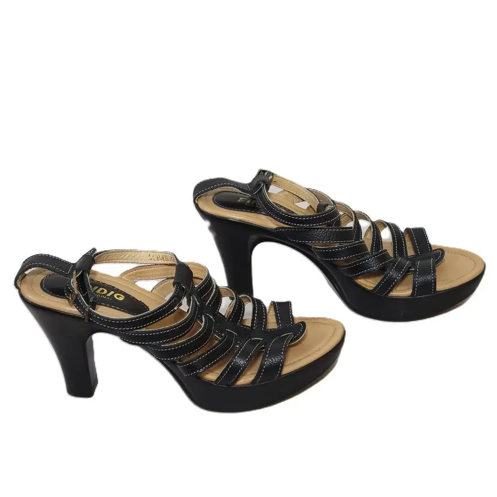 Findig Black High Heel‎ Sandals Women's Size EU 38 / US 7.5